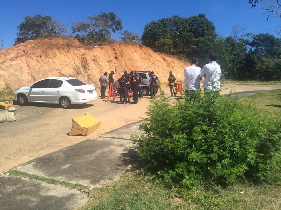 Crime ocorreu na manhÃ£ desta sexta-feira (5), no bairro de Patamares, em Salvador â?? Foto: Eduardo Barbosa/ TV Bahia