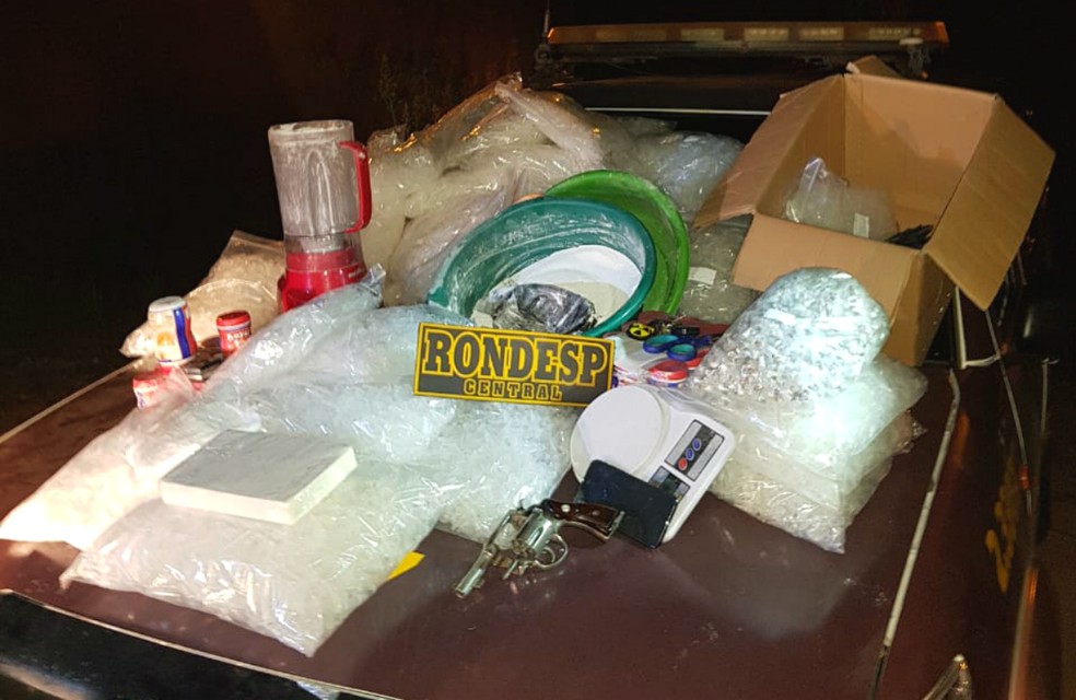 Mais de mil pinos de cocaÃ­na foram apreendidos â?? Foto: DivulgaÃ§Ã£o/SSP-BA