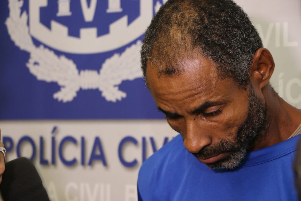 Celso Pereira Bispo, 42 anos, Ã© suspeito de matar o enteado, de 7 anos, por nÃ£o aceitar o fim do relacionamento com a mÃ£e do garoto â?? Foto: Alberto Maraux/ SSP