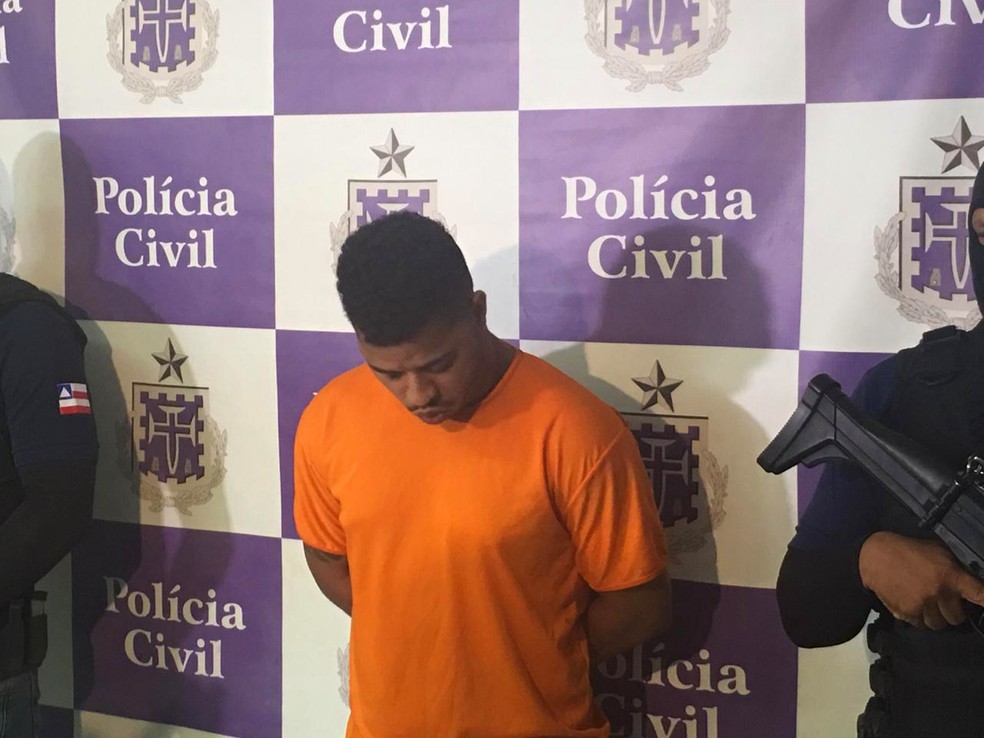 Suspeito foi preso em SÃ£o Paulo e trazido a Salvador â?? Foto: Phael Fernandes/G1 Bahia