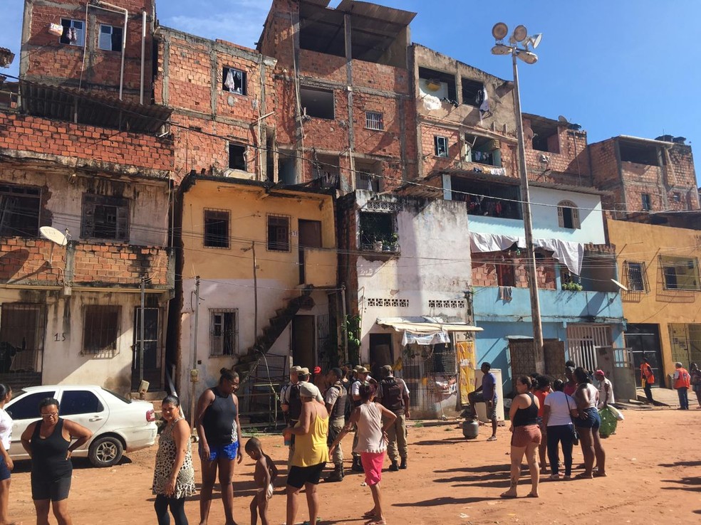 Caso aconteceu na Rua do CampÃ£o, no Vale das Pedrinhas â?? Foto: JoÃ£o Souza/G1 BA