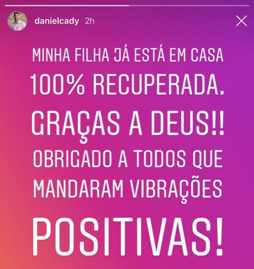 Marido de Ivete Sangalo postou sobre alta da filha de hospital em Salvador â?? Foto: ReproduÃ§Ã£o/ Instagram