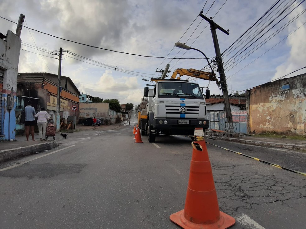 Acidente correu na noite de segunda-feira â?? Foto: Raphael Marques/TV Bahia