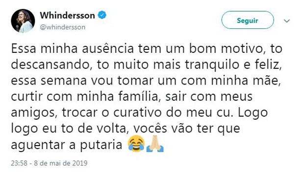 Whindersson Nunes (Foto: ReproduÃ§Ã£o / Instagram)