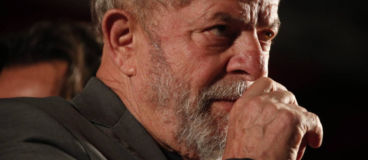 O ex-presidente Lula participa de ato em Curitiba Foto: Marcos Alves/AgÃªncia O Globo/28-03-2018