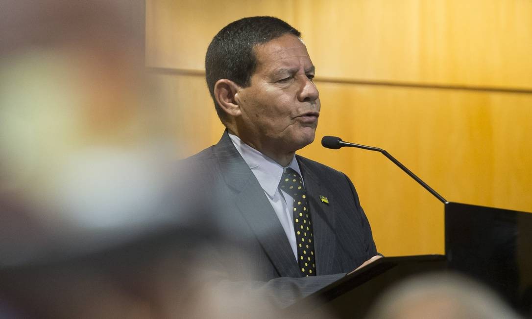 O vice-presidente Hamilton Mourão Foto: Edilson Dantas / Agência O Globo