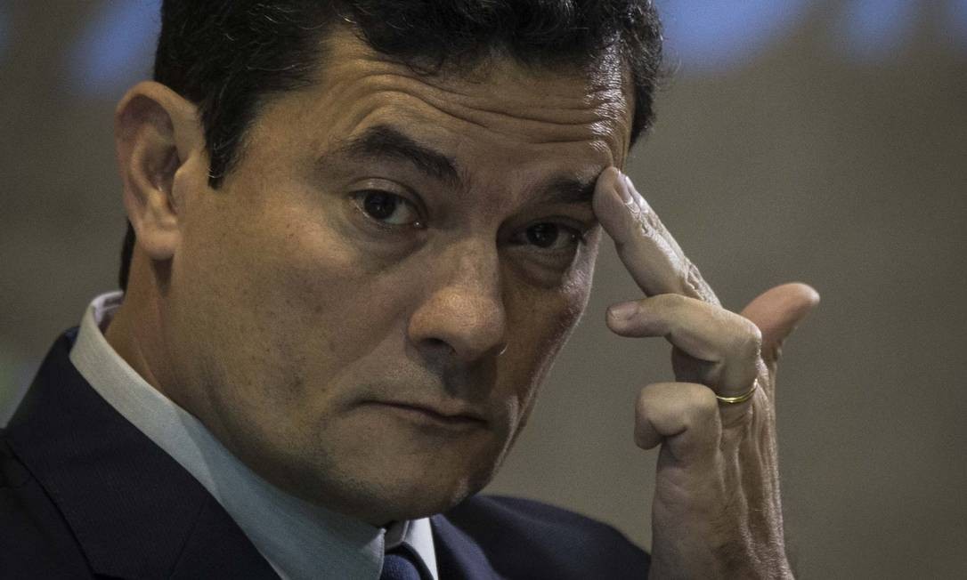 Ministro Sergio Moro teria tido o aplicativo Telegram hackeado Foto Guito Moreto / Agência O Globo Foto: Guito Moreto / Agência O Globo