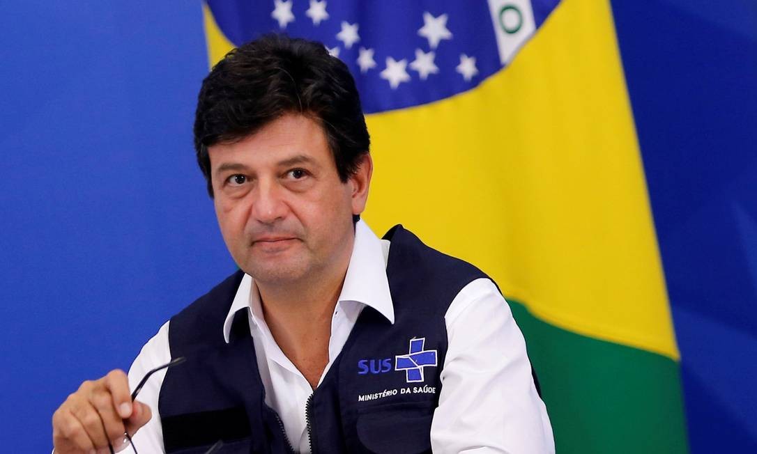 O ministro da Saúde, Luiz Henrique Mandetta Foto: Adriano Machado/Reuters/07-04-2020