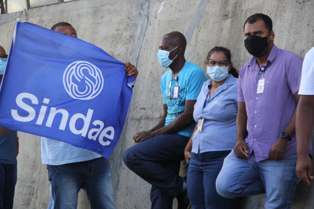 Manifestação de servidores da Embasa contra privatização da estatal