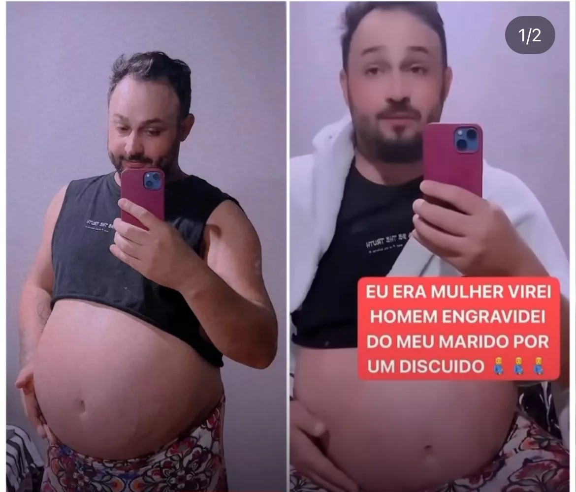 'Tenho útero e posso ter filhos': Homem trans engravida do marido