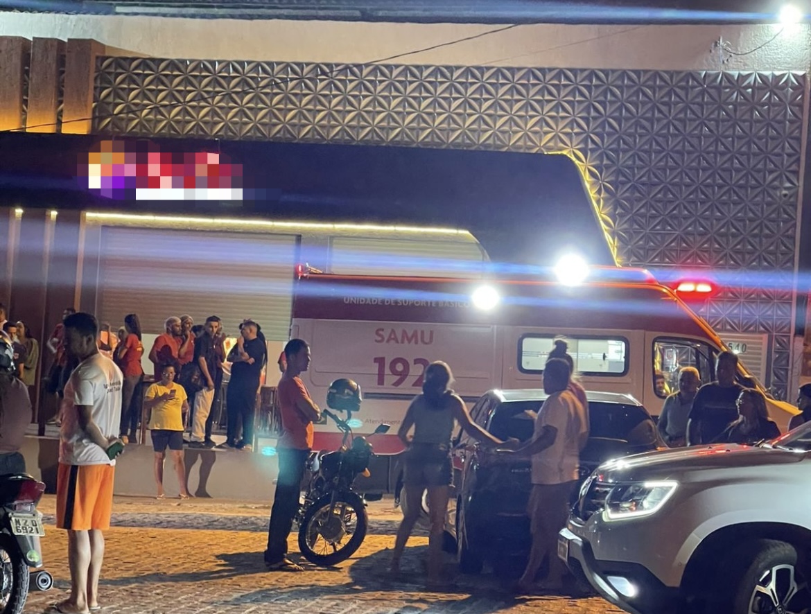 Crime ocorreu no centro de Cansanção. Foto: Notícias de Queimadas/Reprodução