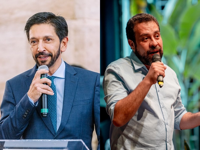 Ricardo Nunes e Guilherme Boulos. Fotos: Divulgação