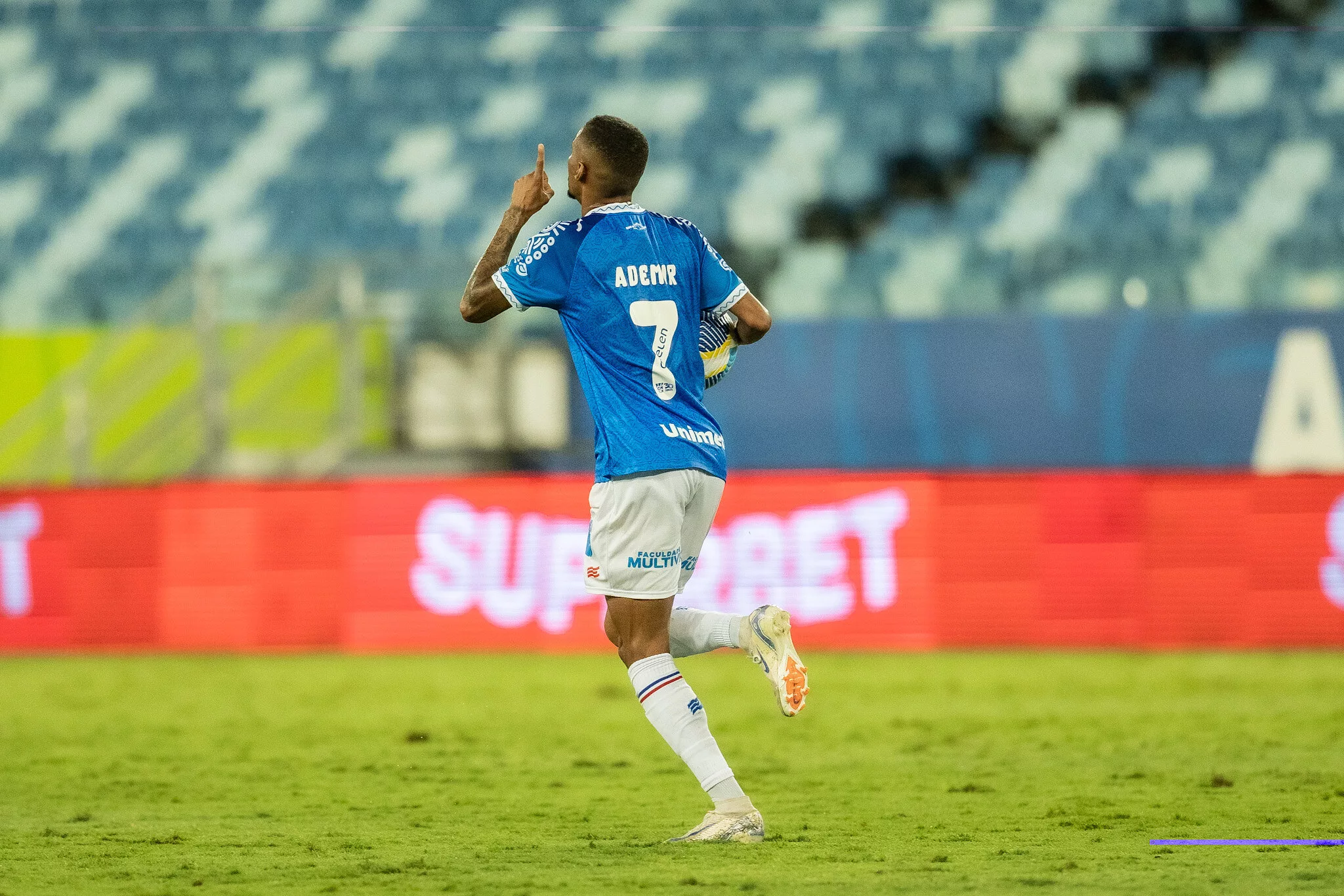 Ademir deixou sua marca na partida na Arena Pantanal. Foto: Letícia Martins/EC Bahia