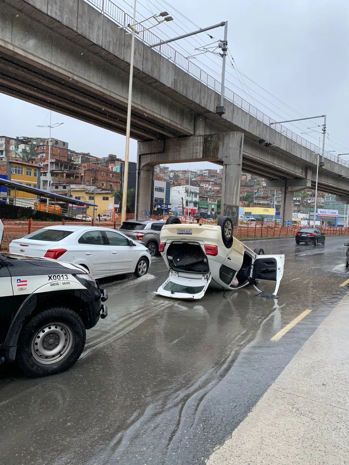 Acidente na Avenida Bonocô