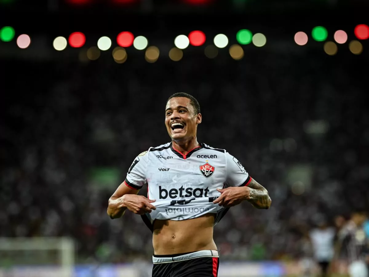 Janderson garantiu o placar favorável ao Vitória. Foto: Divulgação Janderson garantiu o placar favorável ao Vitória. Foto: Divulgação