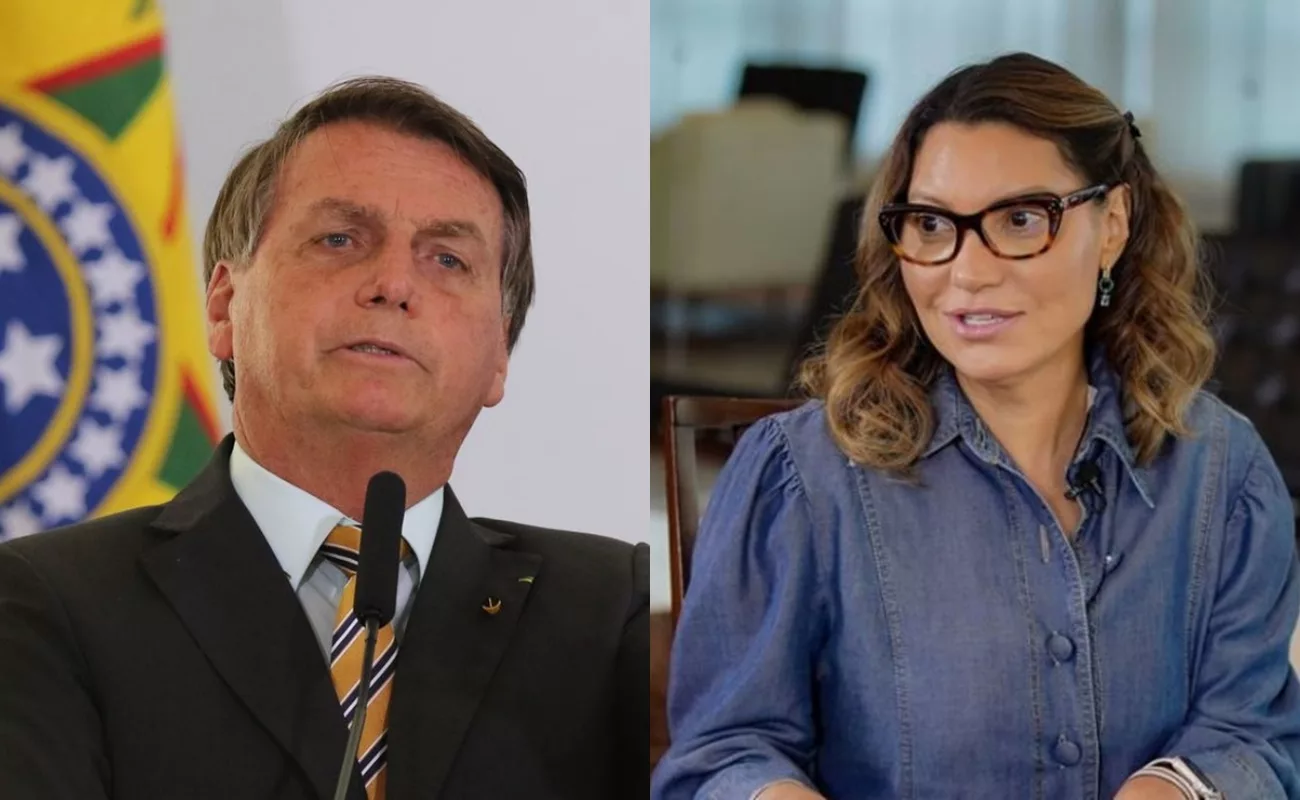 Ex-presidente Jair Bolsonaro e primeira-dama Janja Lula da Silva