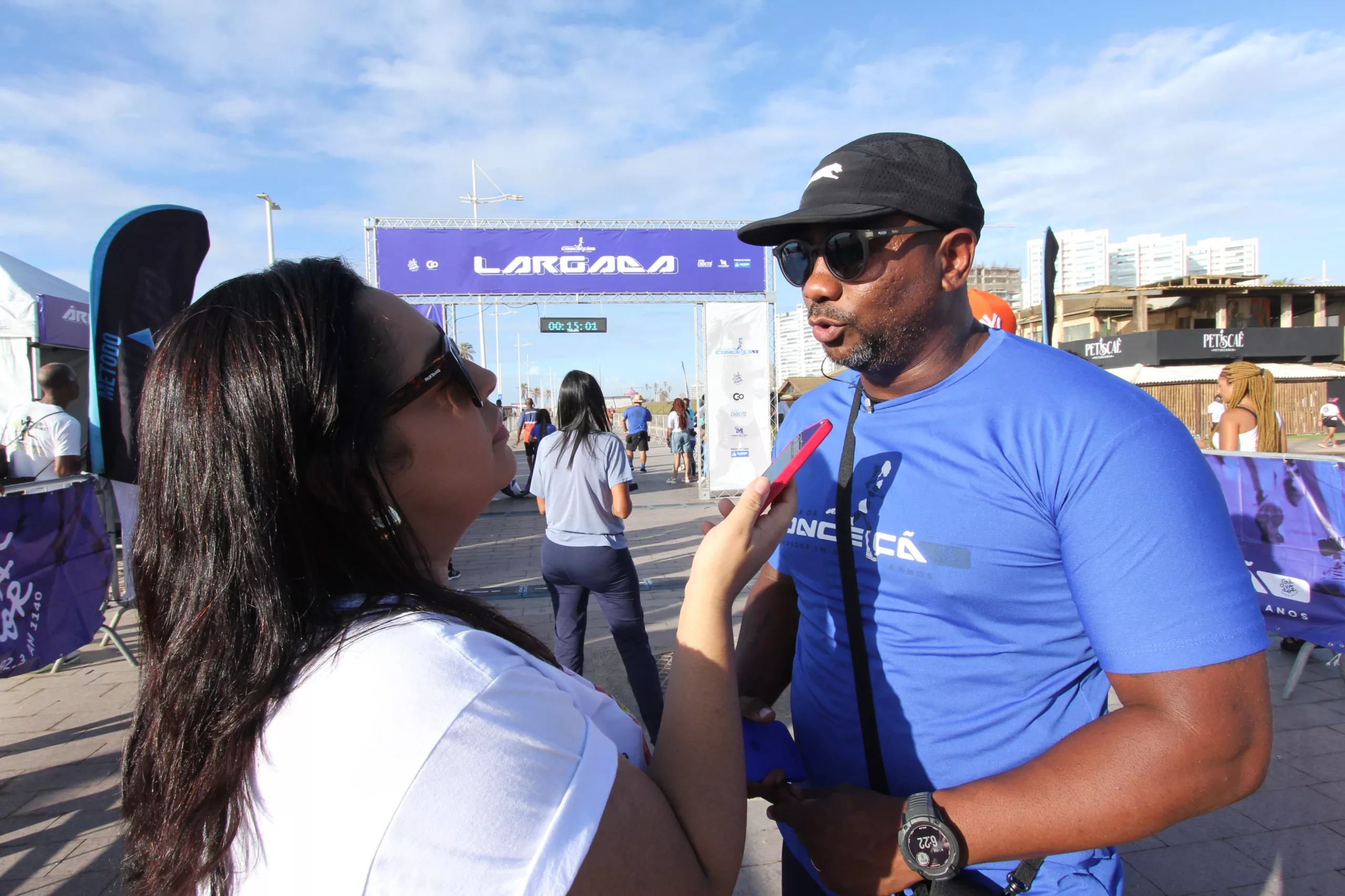 Chokito destaca recorde de atletas participando da 'Corrida da Conceição', promovida pela Salvador FM