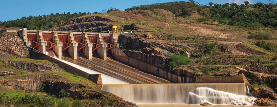 Usina hidrelétrica da Neoenergia localizada em Itapebi. Foto: Divulgação/Neoenergia