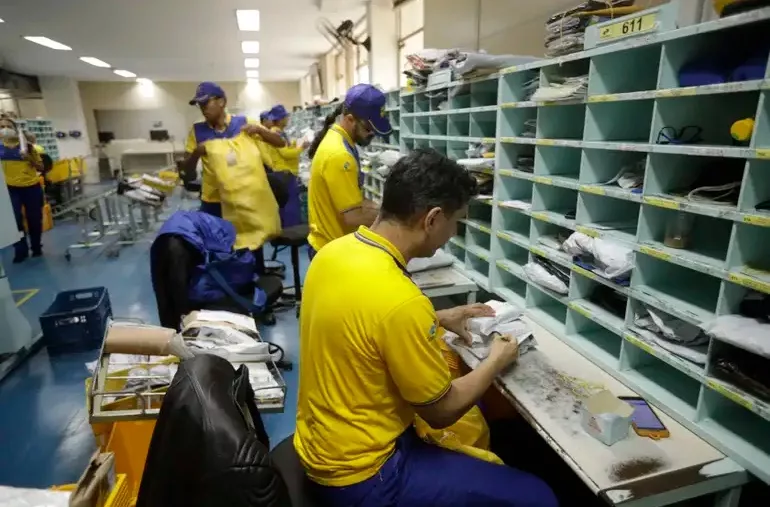 Unidade de distribuição dos Correios em Brasília. Foto: Joédson Alves/Agência Brasil