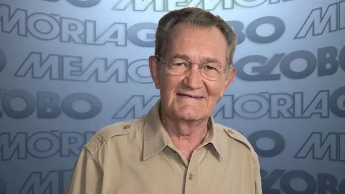 Léo Batista morreu neste domingo (19) aos 92 anos. Foto: Reprodução/TV Globo