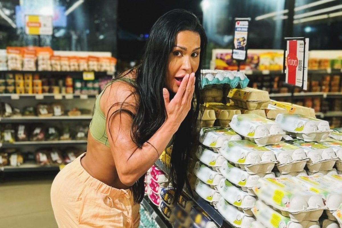 Gracyanne Barbosa se surpreende com aumento no preço dos ovos após saída do BBB 25