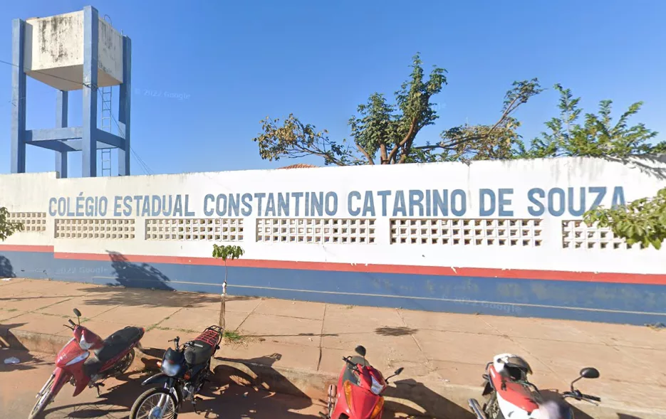 Crime aconteceu no Colégio Estadual Constantino Catarino de Souza. Foto: Reprodução/Google Street View