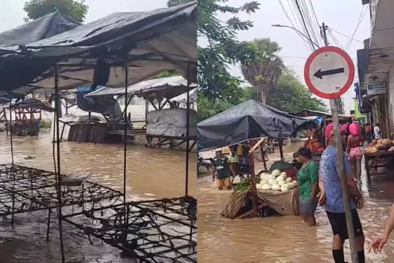 Rio Subaé transborda em Santo Amaro e deixa famílias desabrigadas