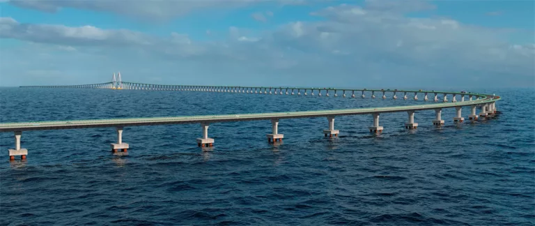 Projeção da Ponte Salvador - Itaparica. Imagem: Divulgação