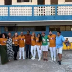 Foto: Aulão de Forró para idosos do Lar Amor e Vida, em Brotas
Crédito: Divulgação / Ecoar Escola de Dança