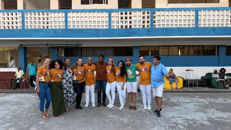 Foto: Aulão de Forró para idosos do Lar Amor e Vida, em Brotas
Crédito: Divulgação / Ecoar Escola de Dança