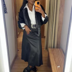 Looks de couro e com brilho são tendência no São João deste ano