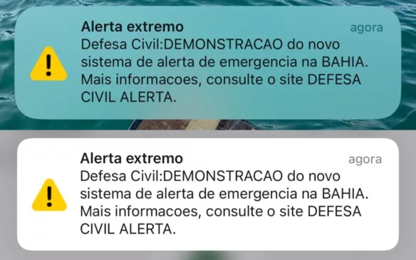 Testes foram disparados para moradores de cidades como Salvador, Vitória da Conquista, Ilhéus e Santa Cruz Cabrália