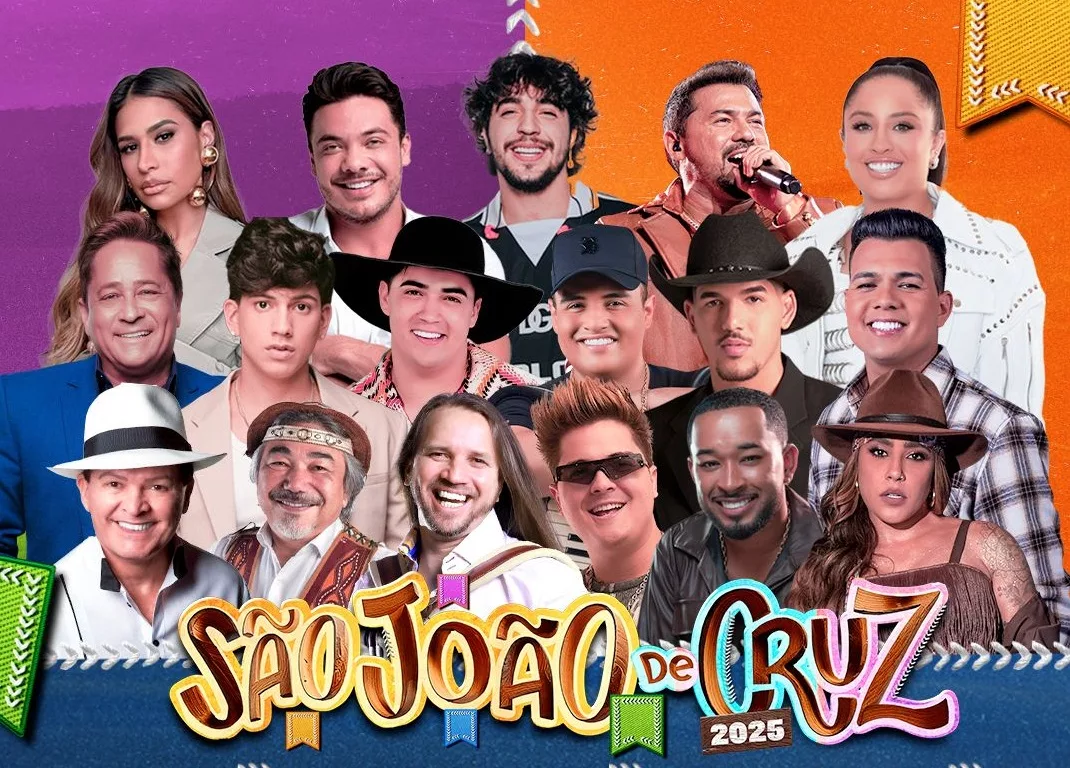 Atrações do São João de Cruz das Almas. Imagem: Divulgação