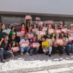 Professores em greve em Lauro de Freitas. Foto: Divulgação