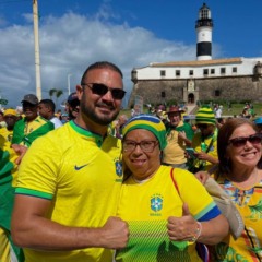 Deputado bolsonarista Capitão Alden em ato no Farol da Barra. Foto: Divulgação