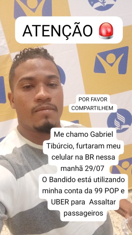 Gabriel compartilhou um apelo nas redes sociais