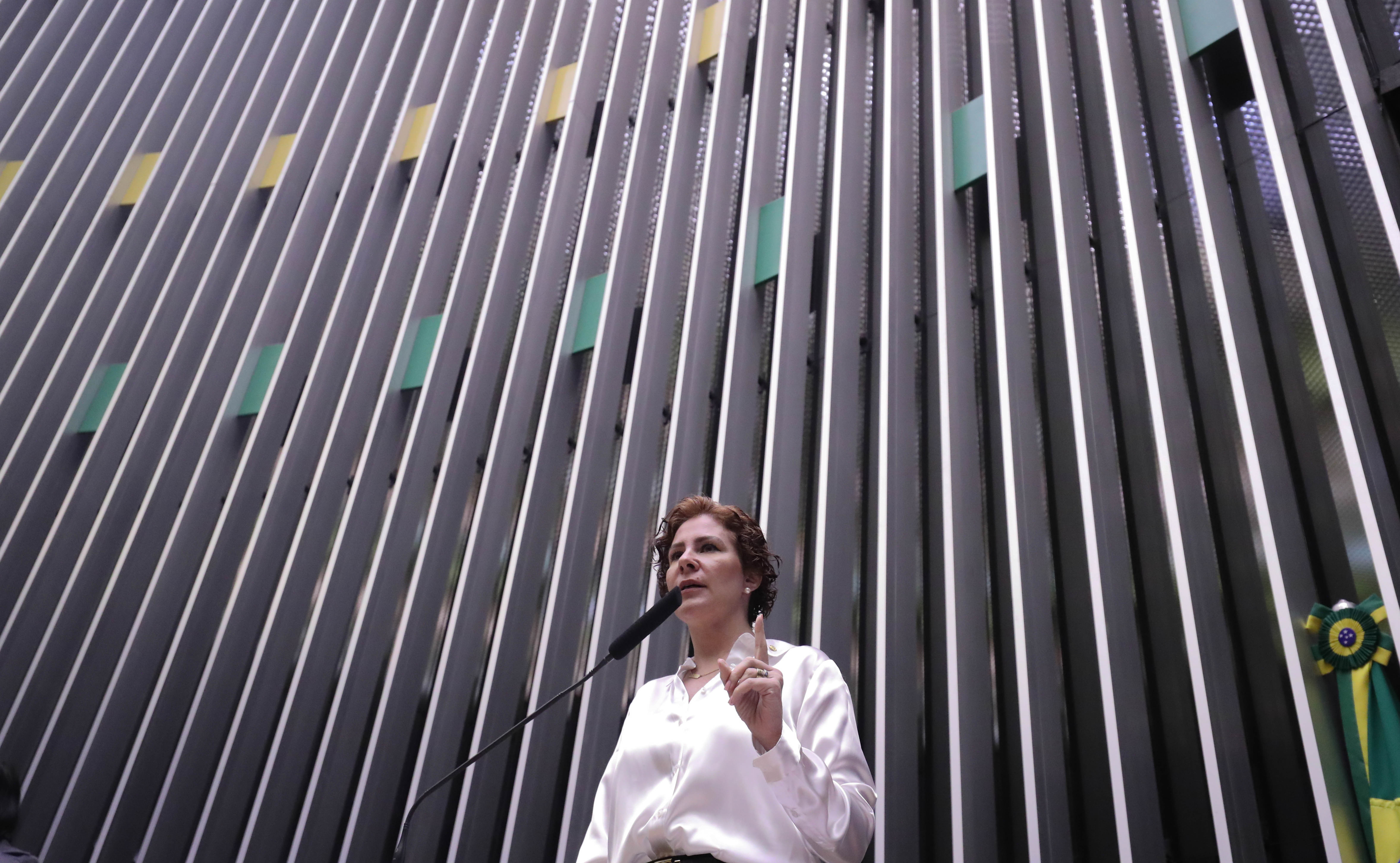 Deputada Carla Zambelli na tribuna da Câmara dos Deputados. Foto: Bruno Spada/Câmara dos Deputados