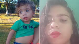 A mulher mutilou o rosto da criança