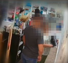 Foto: Câmera de segurança do estabelecimento