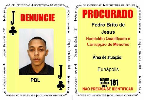 traficante entra para o baralho do crime