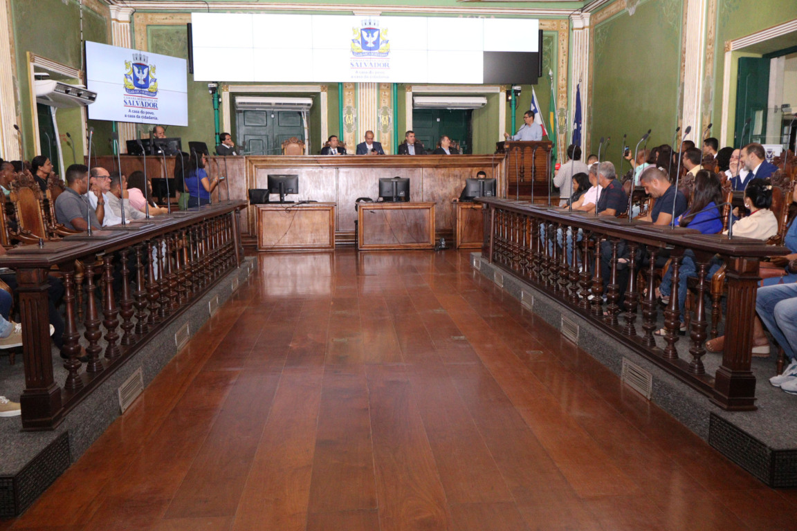 Audiência na Câmara de Salvador. Foto: Reginaldo Ipê/CMS/Divulgação