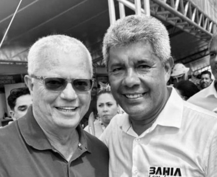 O governador Jerônimo Rodrigues ao lado de Everaldo Anunciação
