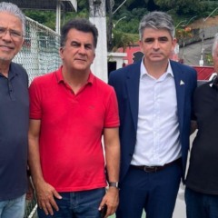 Reunião de Marcone Amaral com diretoria do Vitória aconteceu nesta terça-feira (5). Foto: Divulgação