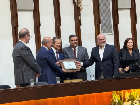 Honraria foi entregue durante sessão especial realizada nesta quinta-feira (14). Foto: Divulgação