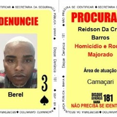 Berel, traficante entra para o baralho do crime