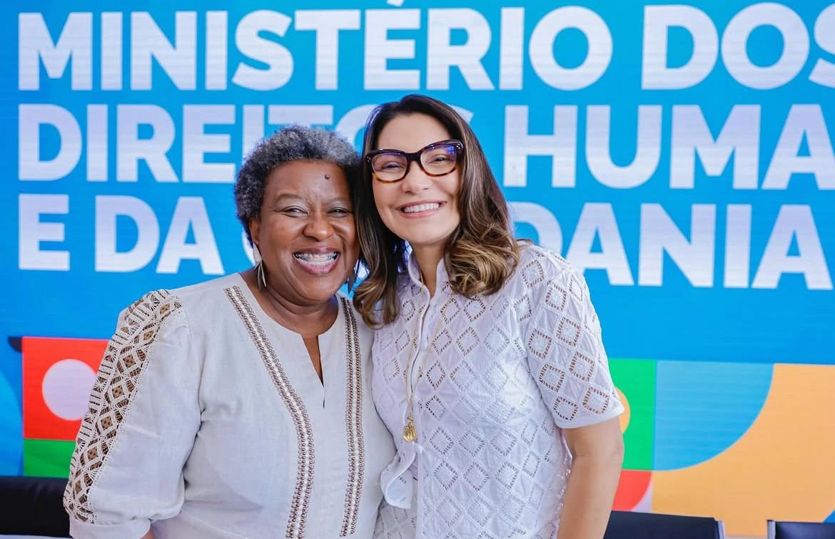Primeira-dama, Janja, e Ministra dos Direitos Humanos e da Cidadania, Macaé Evaristo