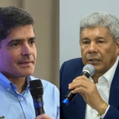 Jerônimo Rodrigues (Foto: Thuane Maria/GOVBA) e ACM Neto (Foto: Divulgação)