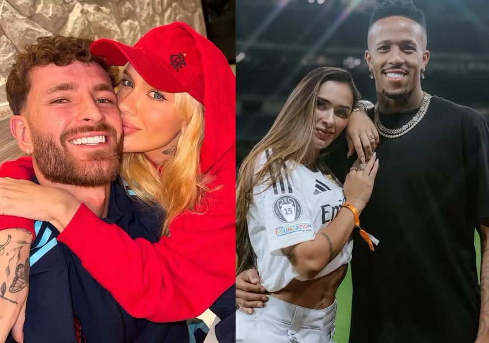 Léo Pereira e Karoline Lima; Tainá Castro e Éder Militão | Foto: Reprodução / Instragram