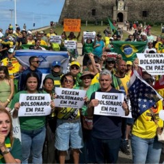 Ato bolsonarista no Farol da Barra. Foto: Divulgação