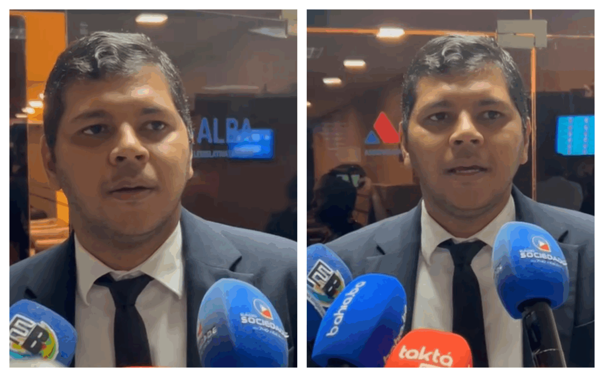 Deputado Diego Castro saiu em defesa da polícia baiana. Imagens: Diego Vieira/PS Notícias
